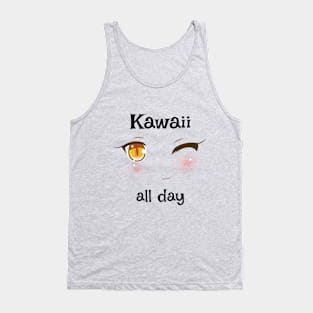 Anime manga eyes kawaii Tank Top